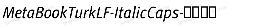 MetaBookTurkLF-ItalicCaps字体转换