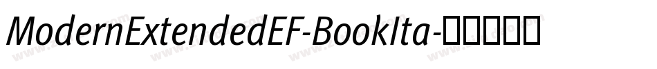 ModernExtendedEF-BookIta字体转换