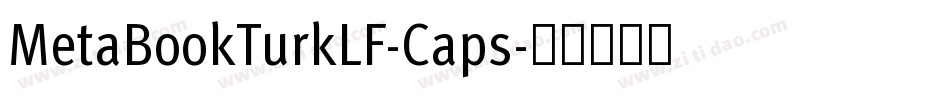 MetaBookTurkLF-Caps字体转换