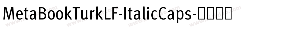 MetaBookTurkLF-ItalicCaps字体转换