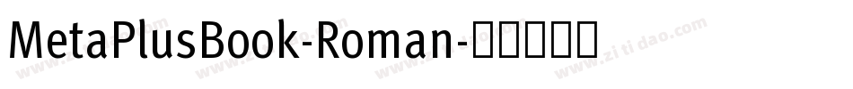 MetaPlusBook-Roman字体转换