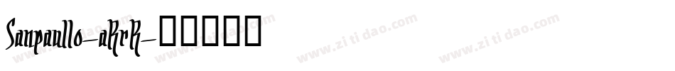 Sanpaullo-aRrR字体转换