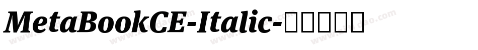 MetaBookCE-Italic字体转换