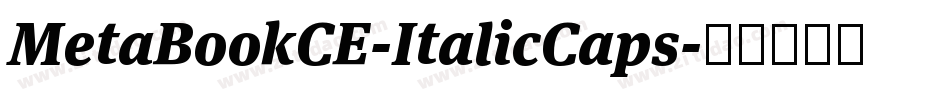 MetaBookCE-ItalicCaps字体转换
