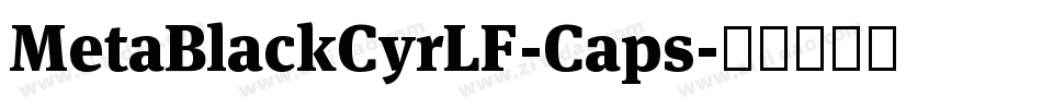 MetaBlackCyrLF-Caps字体转换