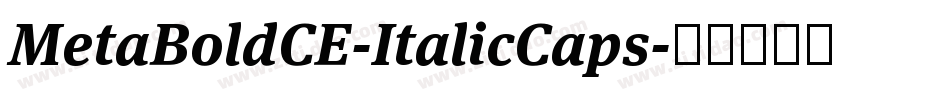 MetaBoldCE-ItalicCaps字体转换