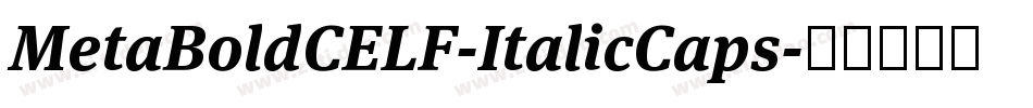 MetaBoldCELF-ItalicCaps字体转换