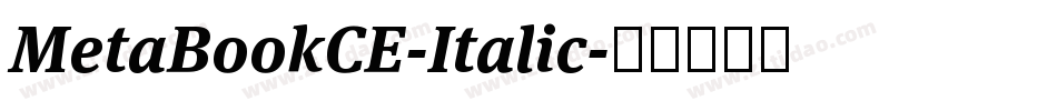 MetaBookCE-Italic字体转换