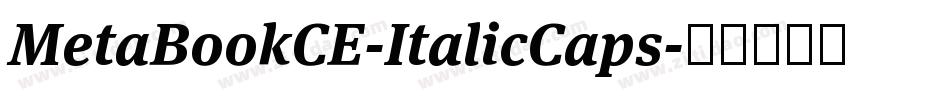 MetaBookCE-ItalicCaps字体转换