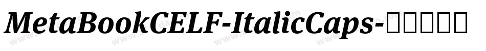 MetaBookCELF-ItalicCaps字体转换