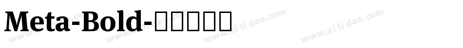 Meta-Bold字体转换