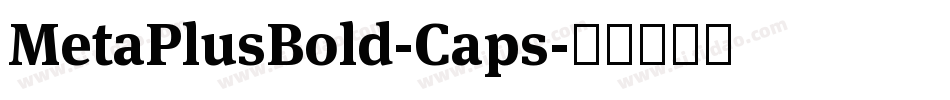 MetaPlusBold-Caps字体转换