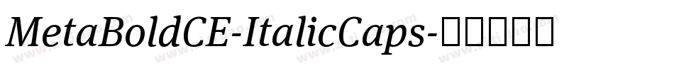 MetaBoldCE-ItalicCaps字体转换
