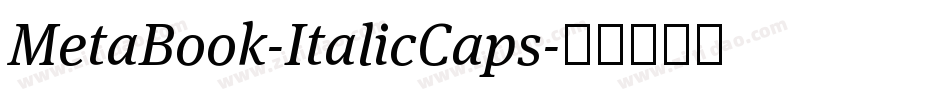 MetaBook-ItalicCaps字体转换
