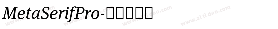 MetaSerifPro字体转换