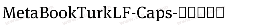 MetaBookTurkLF-Caps字体转换