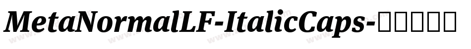 MetaNormalLF-ItalicCaps字体转换