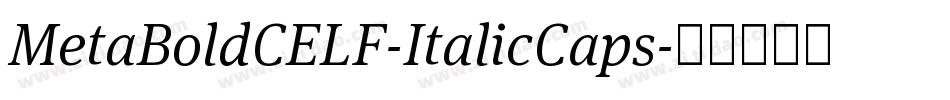 MetaBoldCELF-ItalicCaps字体转换