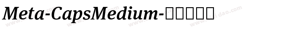 Meta-CapsMedium字体转换