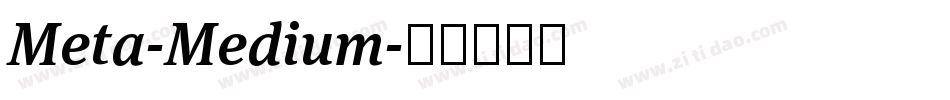 Meta-Medium字体转换