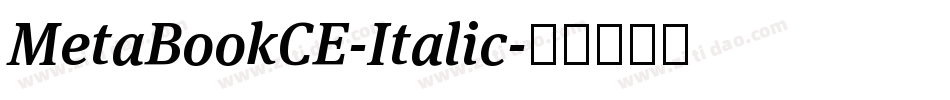 MetaBookCE-Italic字体转换