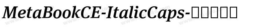 MetaBookCE-ItalicCaps字体转换
