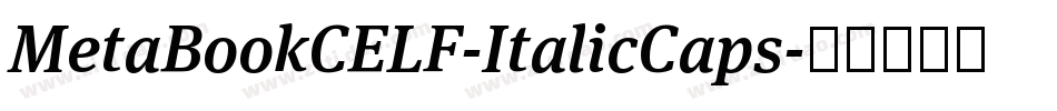 MetaBookCELF-ItalicCaps字体转换