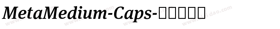 MetaMedium-Caps字体转换