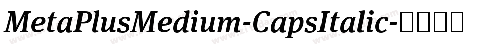 MetaPlusMedium-CapsItalic字体转换