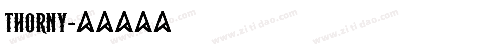 THORNY字体转换