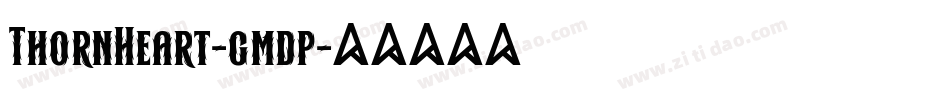 ThornHeart-gmdp字体转换