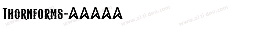 Thornforms字体转换