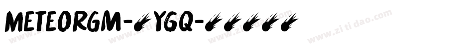 MeteorGm-6ygq字体转换