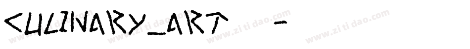 Culinary_Art转换器字体转换