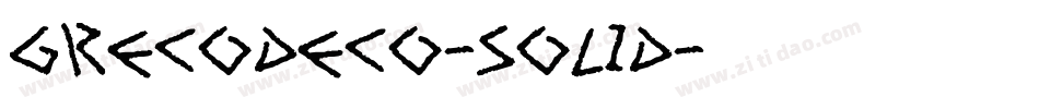 GrecoDeco-Solid字体转换