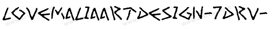 LoveMaliaArtDesign-7DrV字体转换