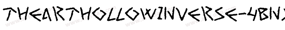 TheArtHollowInverse-4BnXY字体转换
