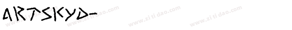 artskyd字体转换
