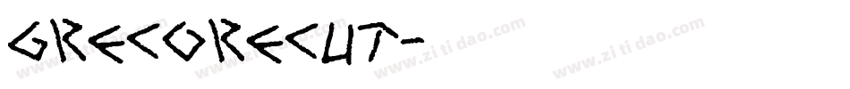 grecorecut字体转换