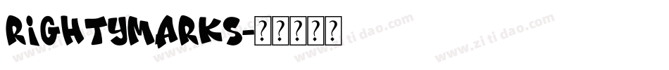 RightyMarks字体转换
