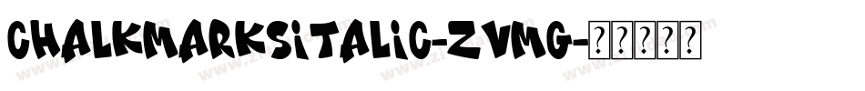 ChalkMarksItalic-zvMG字体转换