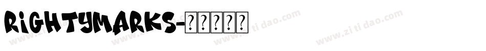 RightyMarks字体转换