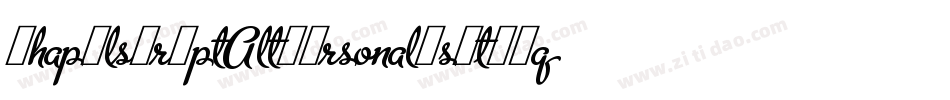 ChapelScriptAltPersonalUse-DXq9字体转换