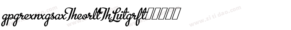 AgendaURWTLig字体转换