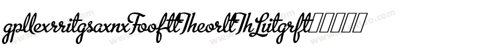 AmericanGotURWTLig字体转换