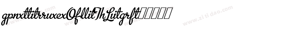 AntiqueOliTLig字体转换