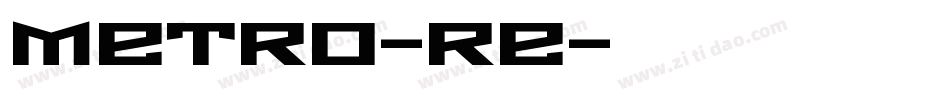 METRO-RE字体转换