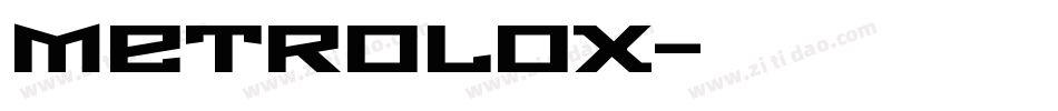 METROLOX字体转换