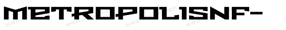 MetropolisNF字体转换
