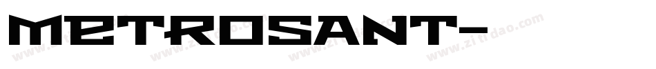 Metrosant字体转换